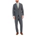  Mens Modern-Fit Bi-Stretch Fashion Suit Jacket, Black/Gray, 40S