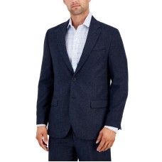 Nautica Men’s Modern-Fit Stretch Nested Suit, Blue, 44R