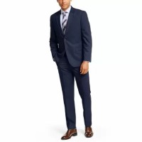 Nautica Men’s Solid Color Modern-Fit Suits, Navy, 50 T/L 45W