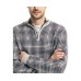  Men’s Sustainably Crafted Plaid Quarter-Zip Sweater Size: XXX-Large