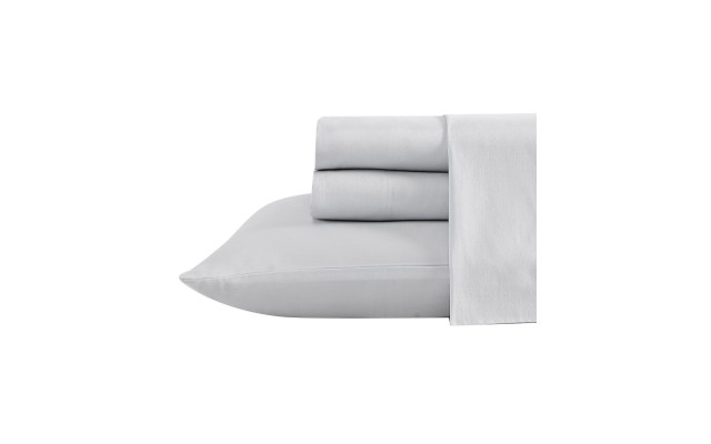  Oceane Solid Wellness Sheet Set, Twin/Twin XL, Gray