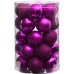  Holiday Christmas 30 Count 2.5″ Shatterproof Ornament Set with Re-Useable Storage Container