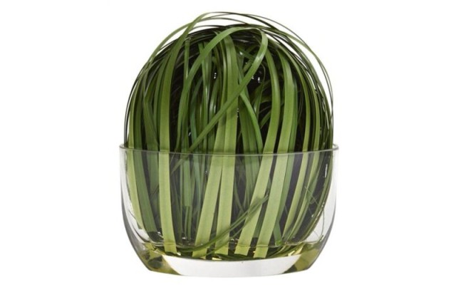 Weaving Grass Arrangement in Vase Artificial Plant, Green