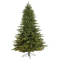 Nearly Natural Wyoming Spruce 7.5′ Artificial Christmas Tree with 650 Clear Led Light