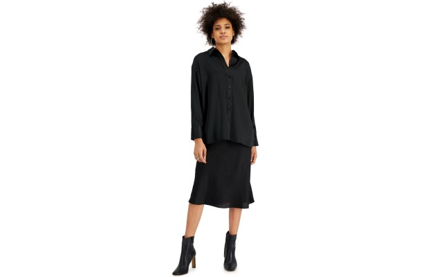  Women’s Selena Shirt, Black, Medium