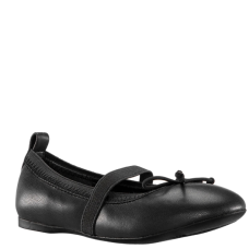 NINA Girl’s Esther-t Ballet Flat (Black, 12)