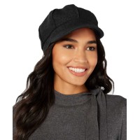 Nine West Womens Boucle Newsboy Cap, Black