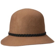 Nine West Women’s Felt Cloche Hat with Braid Detail, Pecan, One Size