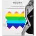  Style Rainbow Cross Waterproof Self Adhesive Nipple Cover Pasties Size B, Multicolor