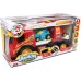  Junior Racers Lights and Sounds 2-in-1 Race Track Hauler w/ 2 Vehicles