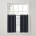  Lichtenberg Montego 2-pc. Grommet Top Window Tier, 56″ x 36″, Navy