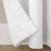  Montego Casual Textured Semi-Sheer Grommet Curtain Panel, White, 48×84