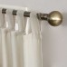  Trevor Heathered Texture Semi-Sheer Tab Top Curtain Panel, Ecru, 40" x 63" Panel