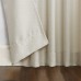  Trevor Heathered Texture Semi-Sheer Tab Top Curtain Panel, Ecru, 40" x 63" Panel