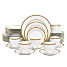 Noritake Charlotta Gold 60-Piece Value Set in White