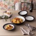  Colorwave Rim 5 Piece Pasta Set, Black