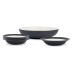  Colorwave Rim 5 Piece Pasta Set, Black
