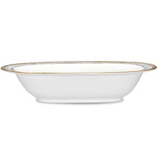Noritake Haku 10.5 in., 24 Fl. Oz. Oval Vegetable Bowl, White