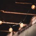  10-Count Clear G50 Globe Patio Light Set – 9ft Black Wire