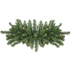Northlight 32 in. Pre Lit Artificial Canadian Pine Christmas Swag