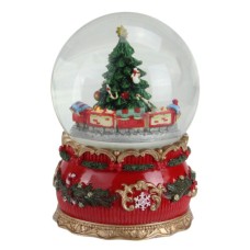 Northlight 6″ Musical Christmas Tree Train Animated Water Globe Table Decor