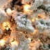  7.5′ Pre-Lit Heavily Flocked Pine Medium Artificial Christmas Tree – Clear Light
