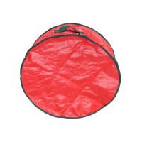 Northlight Christmas Wreath Round Storage Bag, Red, 24”