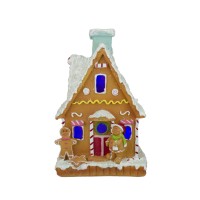 Northlight LED Lighted Gingerbread House Christmas Figure – 8.5″ – Multicolor LED Lights