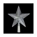  Lighted Clear Crystal Star Christmas Tree Topper, 10”, Clear