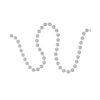Northlight Mm Shiny Clear Iridescent Beaded Christmas Garland