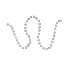 Northlight Mm Shiny Clear Iridescent Beaded Christmas Garland