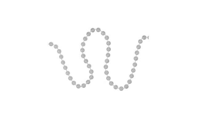  Mm Shiny Clear Iridescent Beaded Christmas Garland