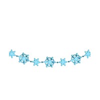 Northlight Shiny Snowflakes Beaded Christmas Garland-Unlit