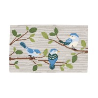 Nourison Birds On A Branch Hand-Hooked 18″ x 30″ Accent Rug, Gray