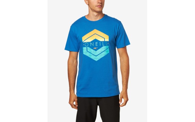 O’Neill Graphic Mens Crux T-Shirts, Blue, Small S/S