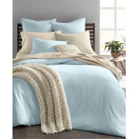 Oake 3-Piece Printed Ethicot Duvet Set, Light Blue, King