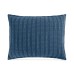  Contrast Stitch Coverlet, Full/Queen, Navy