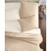  Contrast Stitch Sham, King, Beige, 20″ x 36″