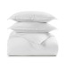  Cotton Tencel Blend Reversible 3 Pc. Comforter Set, Full/Queen, White