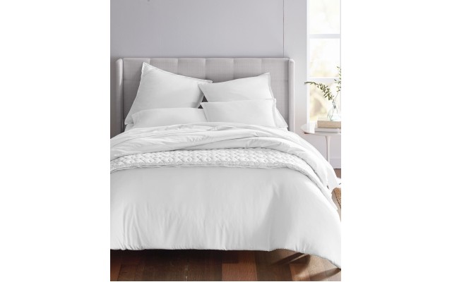  Cotton Tencel Blend Reversible 3 Pc. Comforter Set, Full/Queen, White