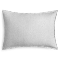 Oake Linen Yarn Dye Gray, Standard Sham, 20x28