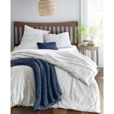 Oake Printed Beaded Stitch 3 Pc. Comforter Set, King, Navy