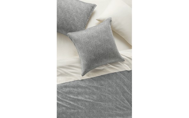  Printed Ethicot Euro Shams Charcoal European Sham, Gray, 26″ X 26″