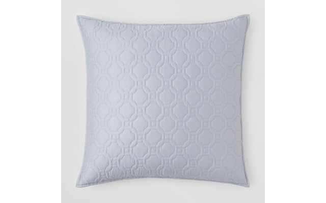  Vitoria Quilted Euro Sham, Blue, 26x26