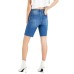  Womens High-Rise Bermuda Jean Shorts, Blue/30