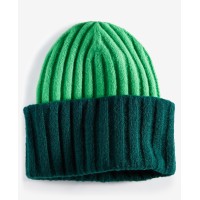 On 34th Women’s Wide-Ribbed Colorblocked Beanie, Green