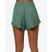 O’Neill Juniors’ Alden Solid Shorts, Green, X-Small