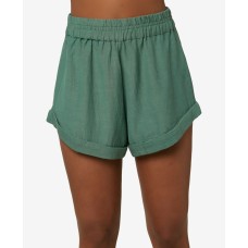 O’Neill Juniors’ Alden Solid Shorts, Green, X-Small