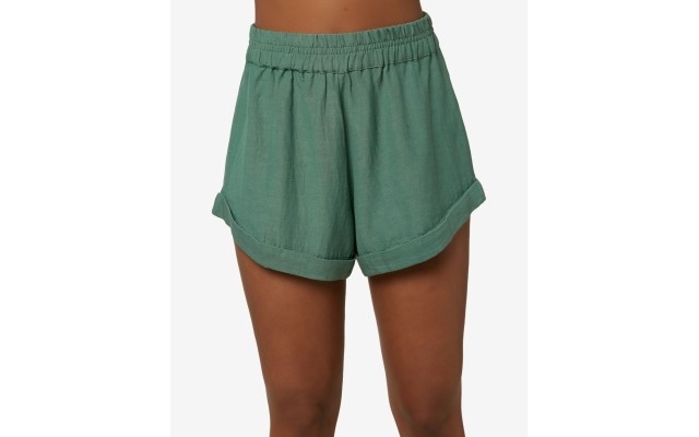 O’Neill Juniors’ Alden Solid Shorts, Green, X-Small