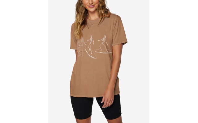 O’Neill Juniors’ Keep Chill Cotton T-Shirt, Khaki/XS